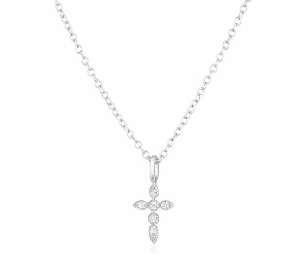 Ce magnifique collier pour femme est une pièce élégante et intemporelle qui ne manquera pas d'attirer les regards. Fabriqué en argent 925 de haute qualité, ce collier croix est orné de zirconium blanc étincelant qui ajoute une touche de glamour et de sophistication à n'importe quelle tenue. La croix en diamant synthétique est délicatement suspendue à une chaîne assortie, créant un look harmonieux et raffiné. Que ce soit pour une occasion spéciale ou pour un usage quotidien, ce collier est le choix parfait pour celles qui recherchent un accessoire chic et élégant. Avec sa finition brillante et sa conception minutieuse, ce collier femme croix argent 925 et zirconium blanc est un véritable bijou qui complétera à merveille votre collection de bijoux. Offrez-vous ou offrez-le en cadeau à un être cher pour lui montrer à quel point vous tenez à elle.